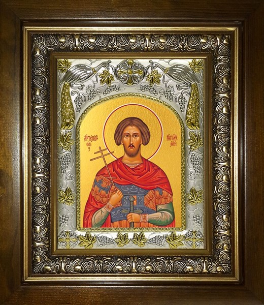 Икона Артемий (Артём) Антиохийский, мученик, в киоте 20х24 см 25067 - фото 38736