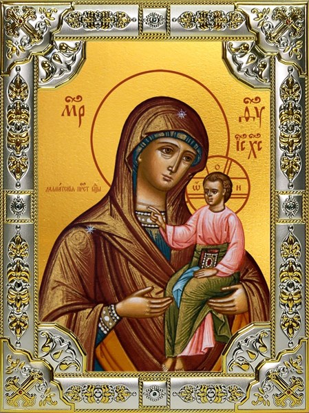 Икона Далматская икона Божией Матери, 18х24 см, со стразами 25161 - фото 38827