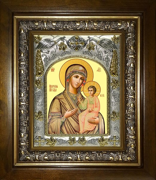 Икона Иверская икона Божией Матери, в киоте 20х24 см 25285 - фото 38948