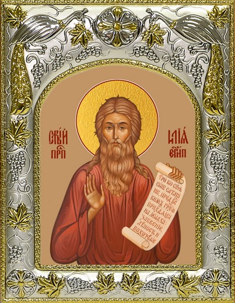 Икона Илия (Илья) Египетский, 14х18 см 25307