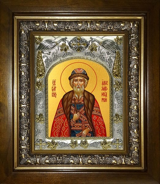 Икона Ярослав Мудрый, в киоте 20х24 см 25308