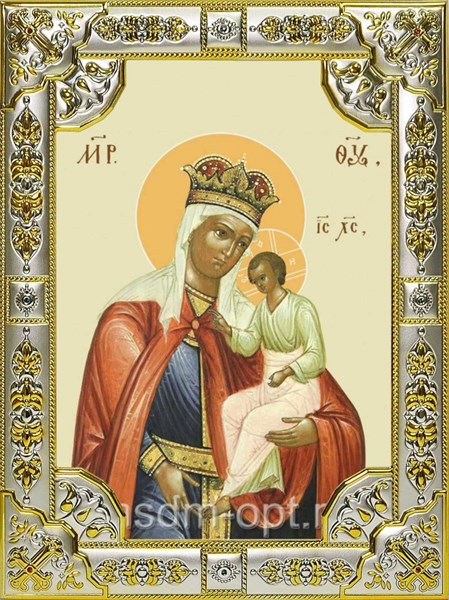 Икона Избавление от бед страждущих, икона Божией Матери, 18х24 см, со стразами 25310