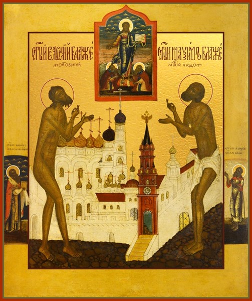 Икона Василий и Максим блаженные 25398