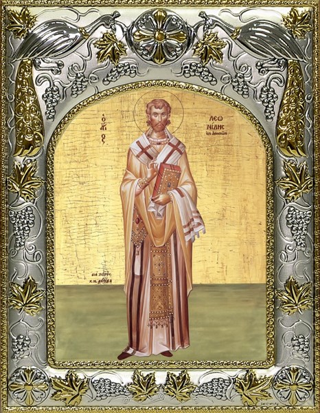 Икона Леонид Афинский, святитель, 14х18 см 25413 - фото 39075