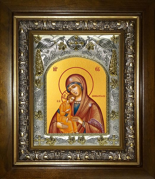 Икона Миасинская икона Божией Матери, в киоте 20х24 см 25426