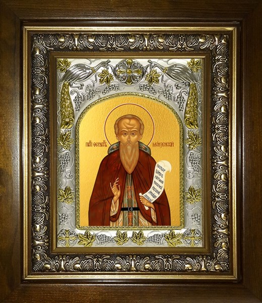 Икона Ферапонт Монзенский, Галичский, преподобный, в киоте 20х24 см 25469