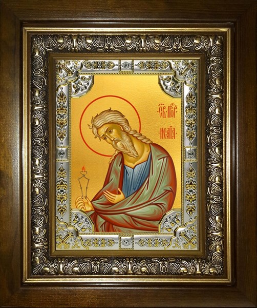 Икона Исаия пророк, в киоте 24х30 см 25525