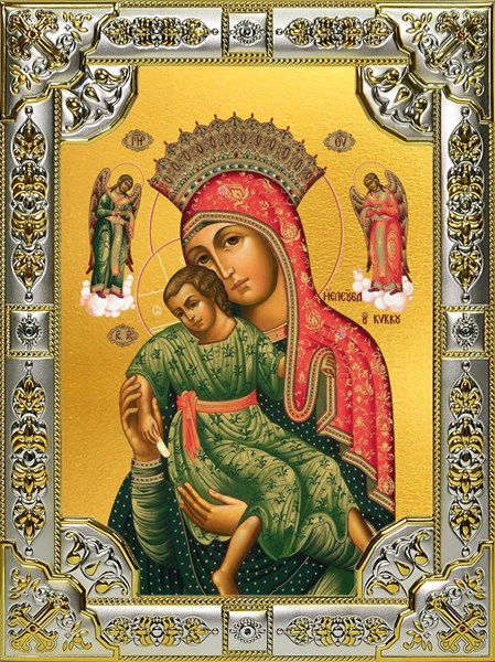 Икона Киккская икона Божией Матери, 18х24 см, со стразами 25586