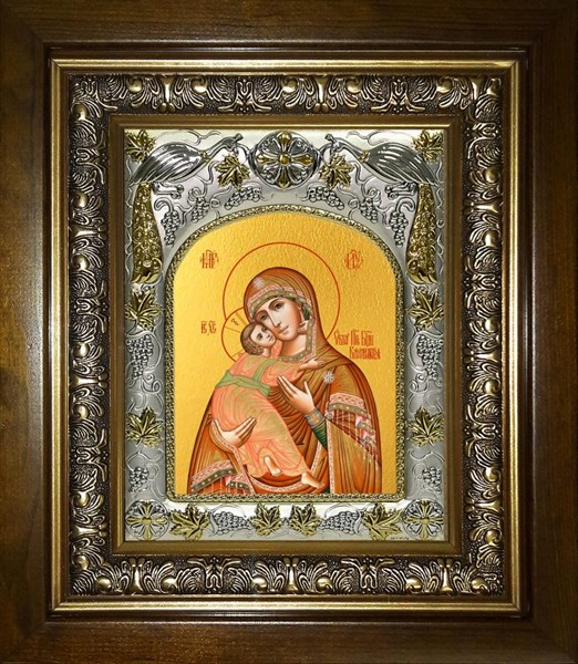 Икона Владимирская икона Божией Матери, в киоте 20х24 см 25607 - фото 39262