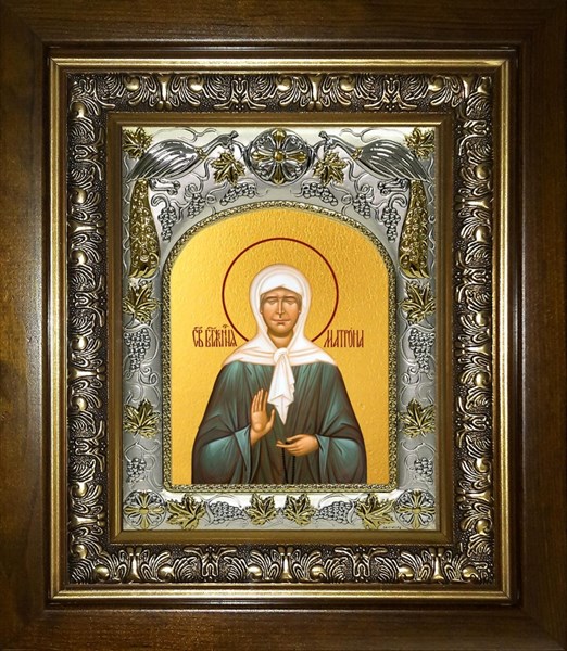 Икона Матрона Московская блаженная, в киоте 20х24 см 25611