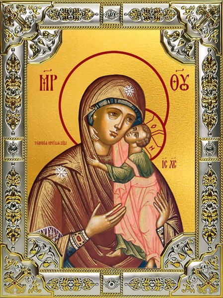 Икона Толгская икона Божией Матери, 18х24 см, со стразами 25615