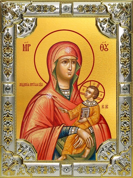 Икона Лиддская икона Божией Матери, 18х24 см, со стразами 25724