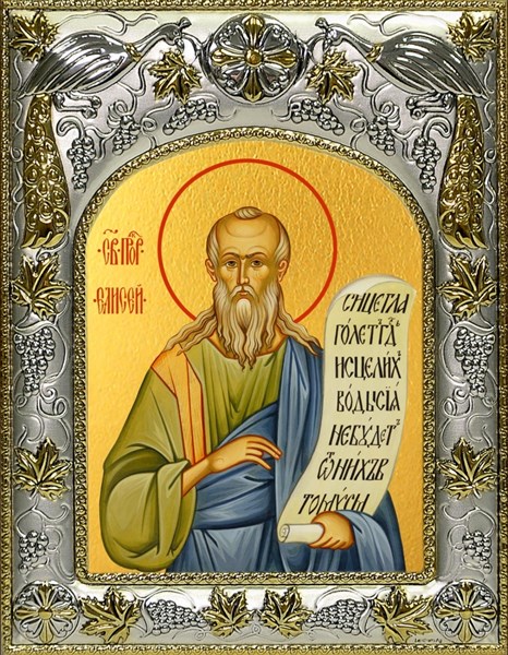 Икона Елисей пророк, 14х18 см 25751