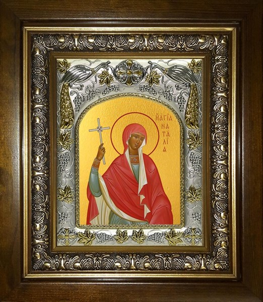 Икона Наталья, Наталия Никомидийская мученица, в киоте 20х24 см 25783
