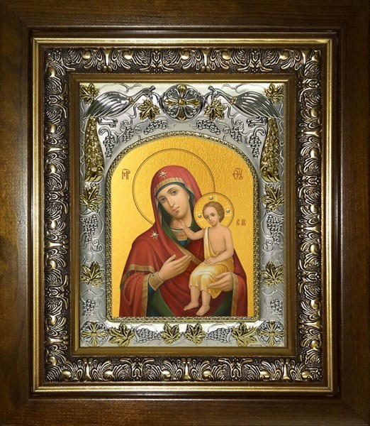 Икона Воспитание, икона Божией Матери, в киоте 20х24 см 25800 - фото 39454