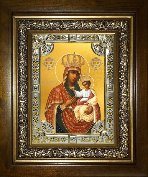 Икона Черниговская икона Божией Матери, в киоте 24х30 см 25917