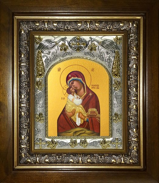 Икона Почаевская икона Пресвятой Богородицы, в киоте 20х24 см 25918 - фото 39569