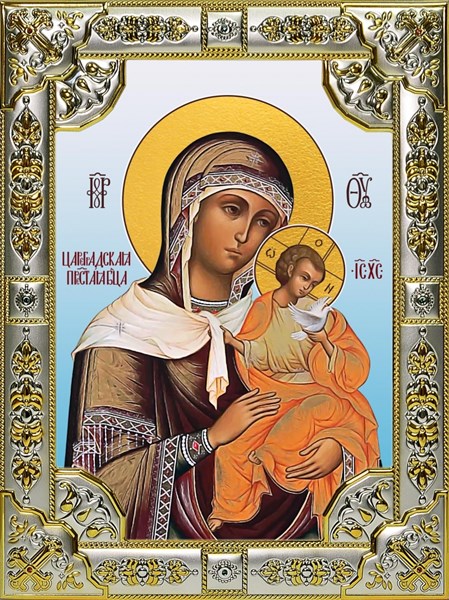 Икона Цареградская икона Божией Матери, 18х24 см, со стразами 25970