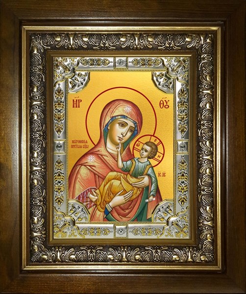 Икона Муромская икона Божией Матери, в киоте 24х30 см 25972