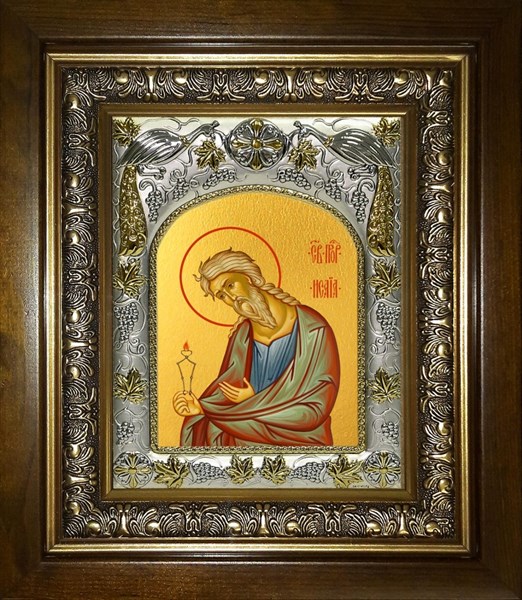 Икона Исаия пророк, в киоте 20х24 см 25976