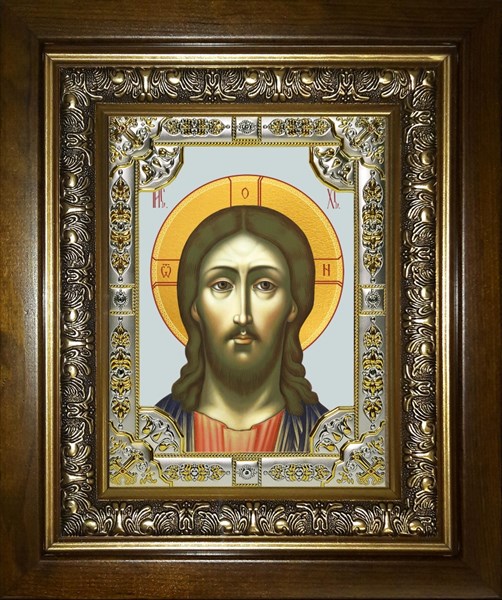 Икона Господь Вседержитель, в киоте 24х30 см 26057