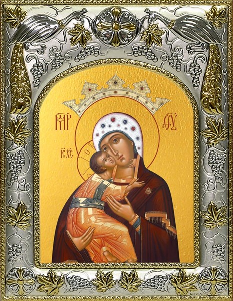 Икона Владимирская икона Божией Матери, 14х18 см 26157 - фото 39804