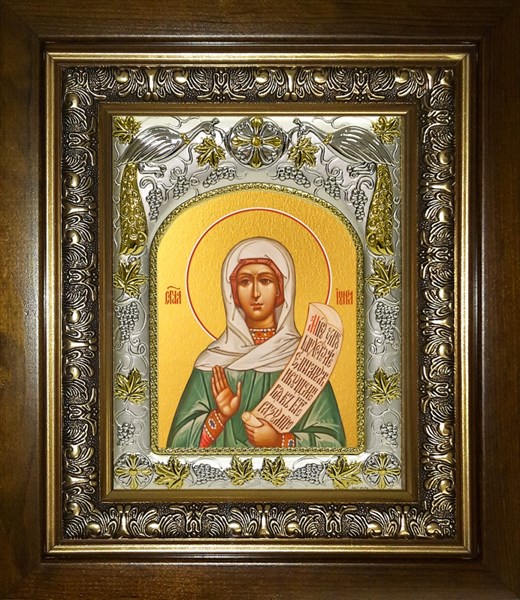 Икона Иуния (Юния), Святая мученица, в киоте 20х24 см 26202