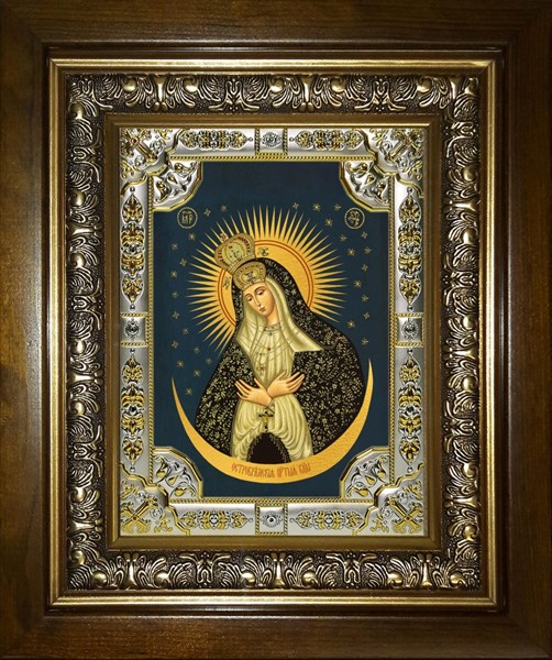 Икона Остробрамская икона Божией Матери, в киоте 24х30 см 26256