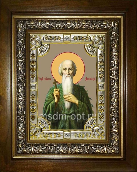 Икона Павел Фивейский, преподобный, в киоте 24х30 см 26271 - фото 39913