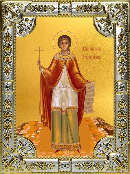 Икона Василисса Никомидийская мученица,18х24 см, со стразами 26281 - фото 39923