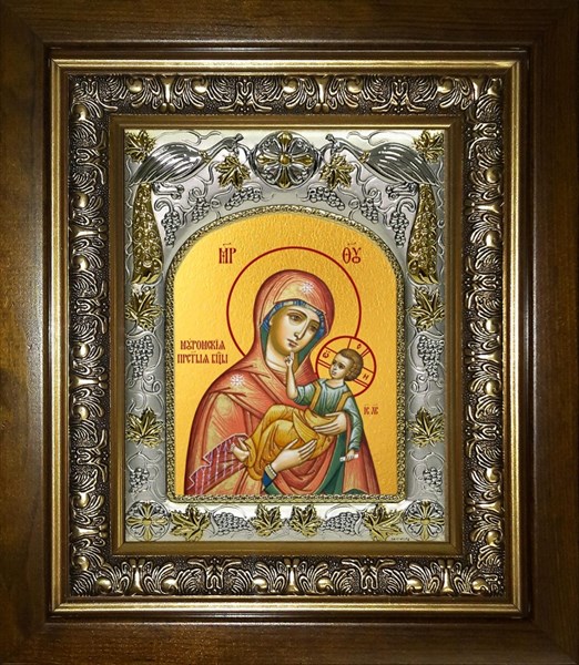 Икона Муромская икона Божией Матери, в киоте 20х24 см 26319