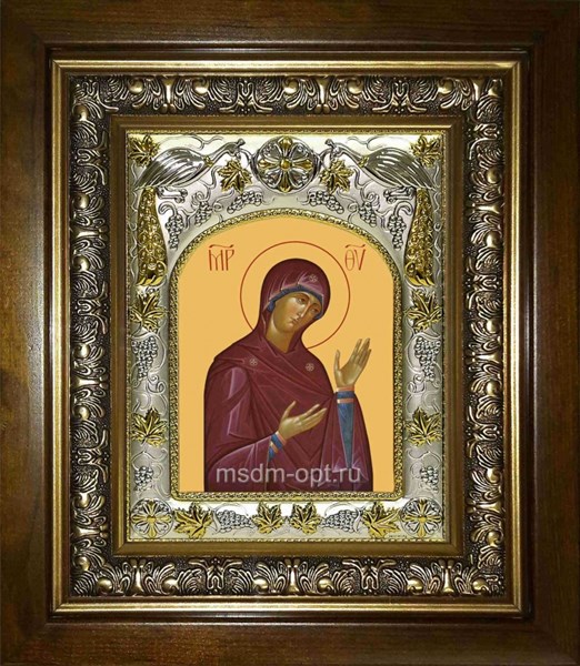 Икона Деисусная икона Божией Матери, в киоте 20х24 см 26423