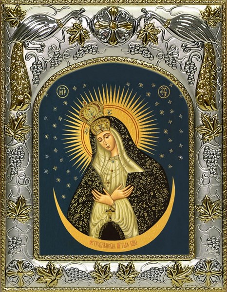 Икона Остробрамская икона Божией Матери, 14х18 см 26459