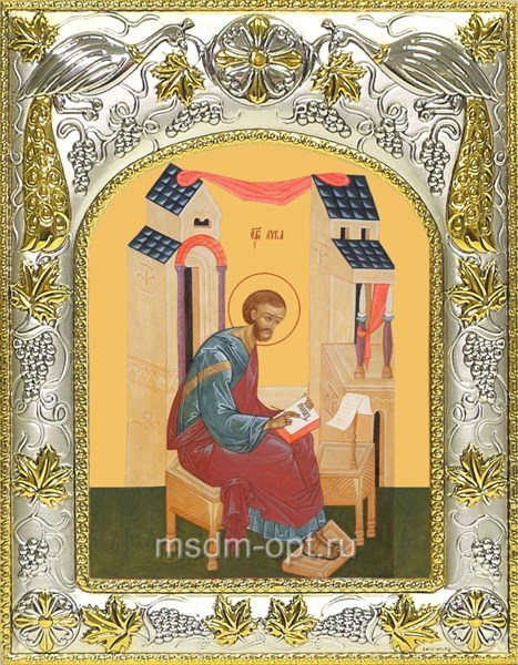 Икона Лука апостол, 14х18 см 26561