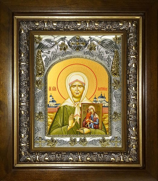 Икона Матрона Московская блаженная, в киоте 20х24 см 26595 - фото 40234