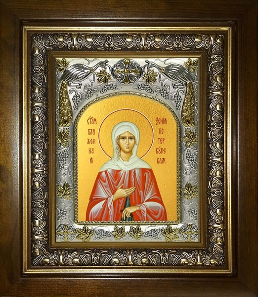 Икона Ксения Петербургская (Петербуржская) блаженная, в киоте 20х24 см 26611 - фото 40250
