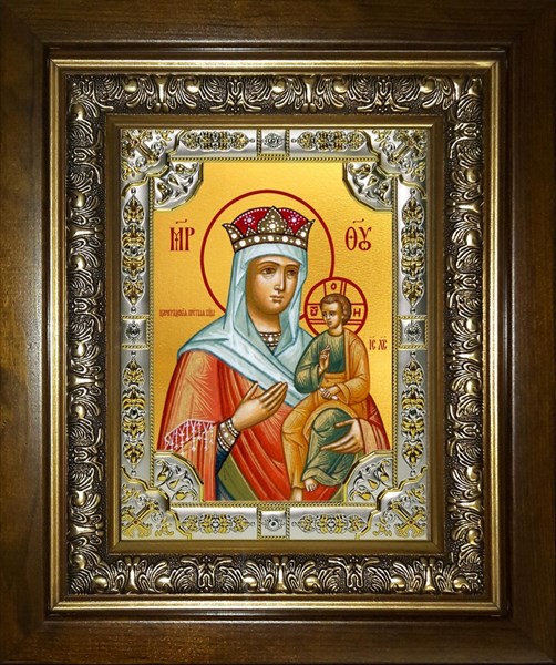 Икона Цареградская икона Божией Матери, в киоте 24х30 см 26646