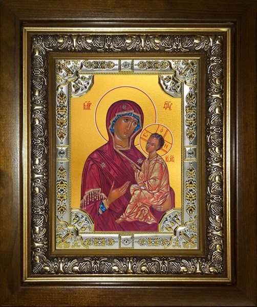 Икона Хлебная (Хлебенная) икона Божией Матери, в киоте 24х30 см 26732