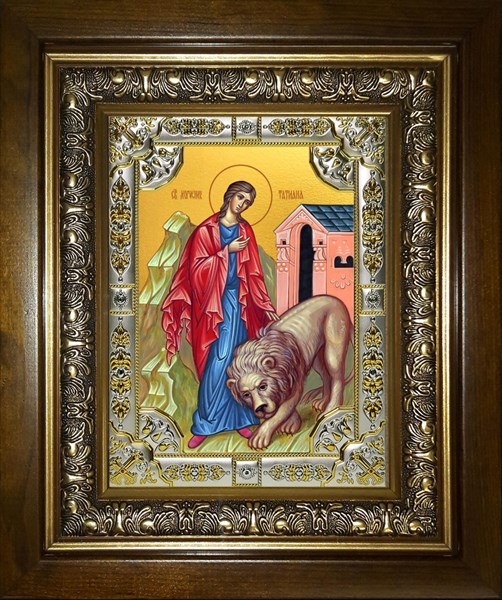 Икона Татиана (Татьяна) Римская мученица, в киоте 24х30 см 26749