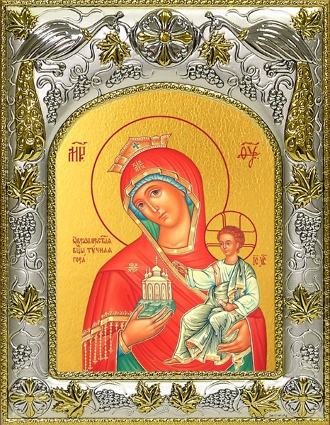 Икона Тучная гора, икона Божией Матери, 14х18 см 26762