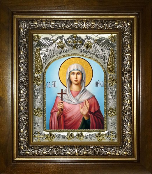 Икона Виктория (Ника) Кордувийская мученица,в киоте 20х24 см 26781 - фото 40416