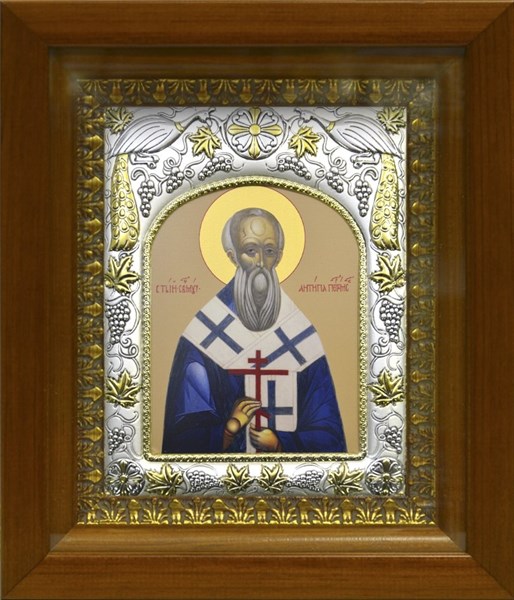 Икона Антипа Пергамский, епископ, священномученик, в киоте 20х24 см 26786
