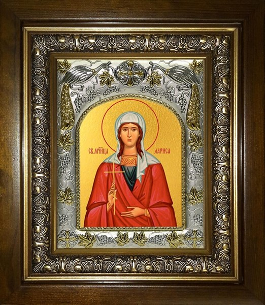 Икона Лариса, в киоте 20х24 см 26876