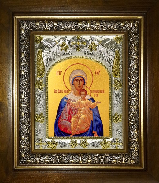 Икона Аз есмь с вами, и никтоже на вы икона Божией Матери, в киоте 20х24 см 26923