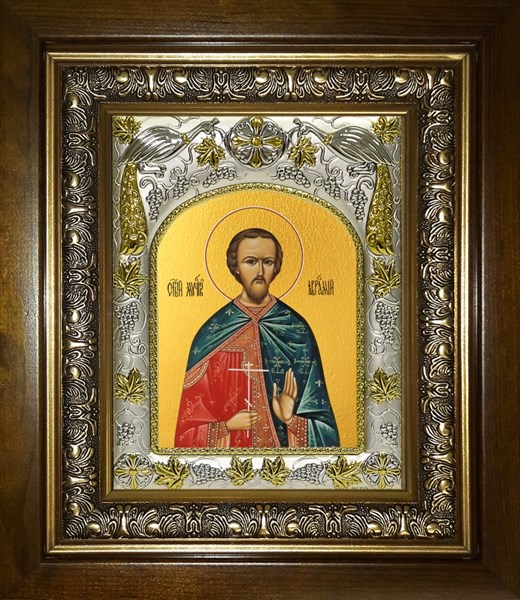 Икона Авраамий Болгарский, Владимирский мученик, в киоте 20х24 см 26926