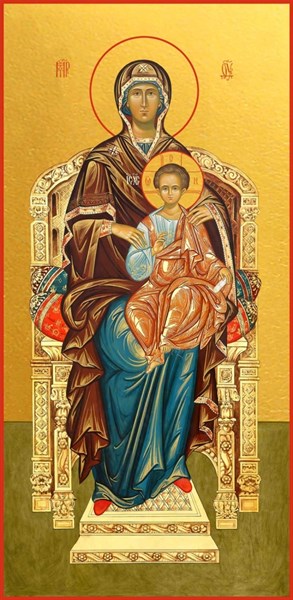 На Престоле, икона Божией Матери 26958