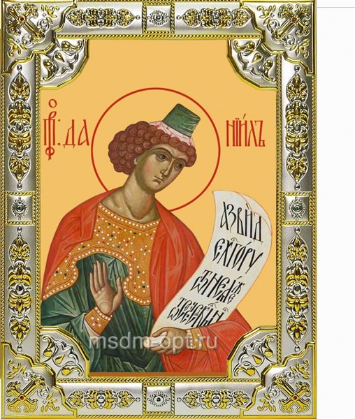 Икона Даниил пророк, 18х24 см, со стразами 26968