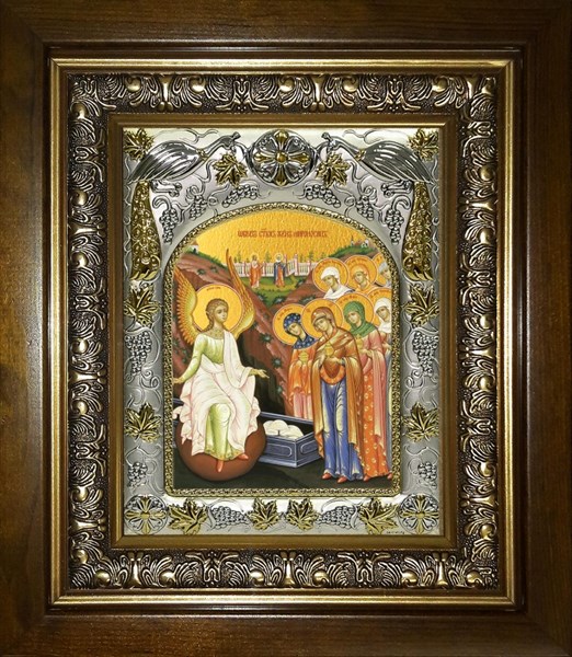 Икона Жены-мироносицы, в киоте 20х24 см 26989