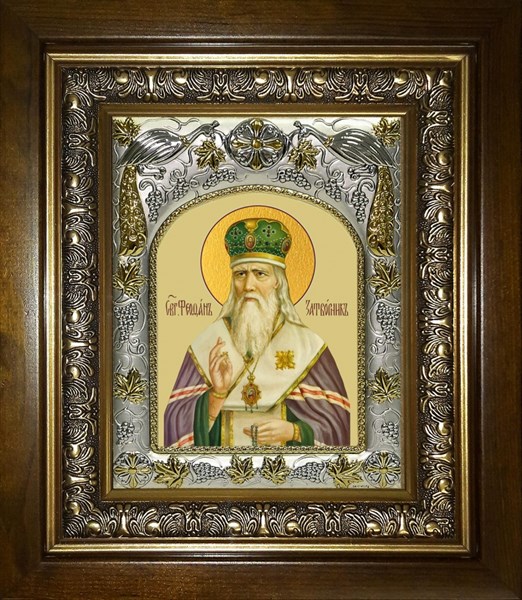 Икона Феофан Затворник, святитель, в киоте 20х24 см 27038 - фото 40670