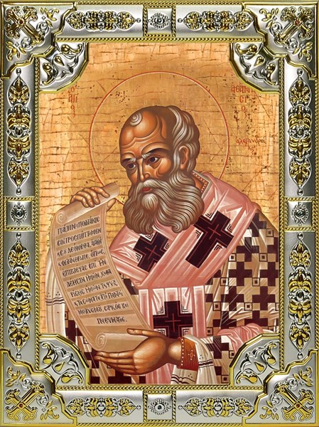Икона Афанасий Великий Александрийский, святитель, 18х24 см со стразами 27066